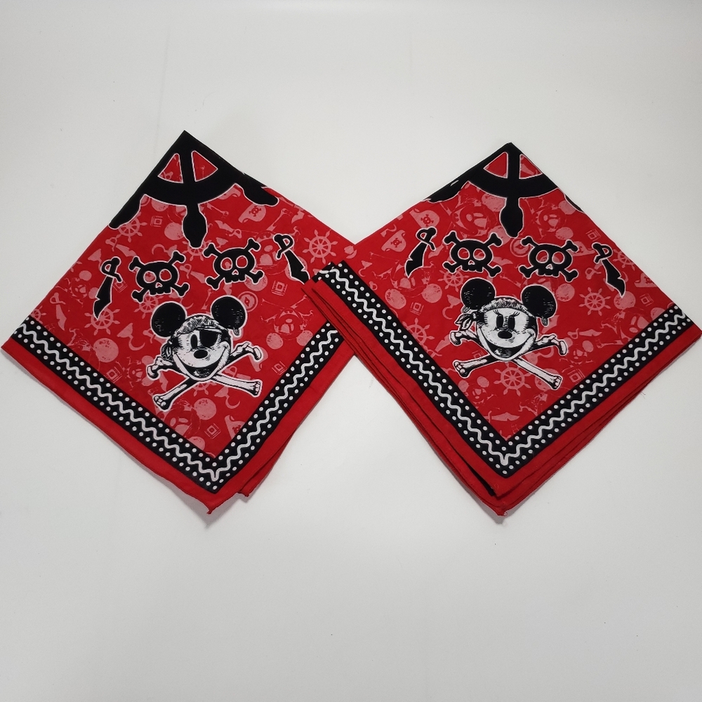 Disney Cruise Lines Mickey Mouse Pirate Bandana - Set of 2